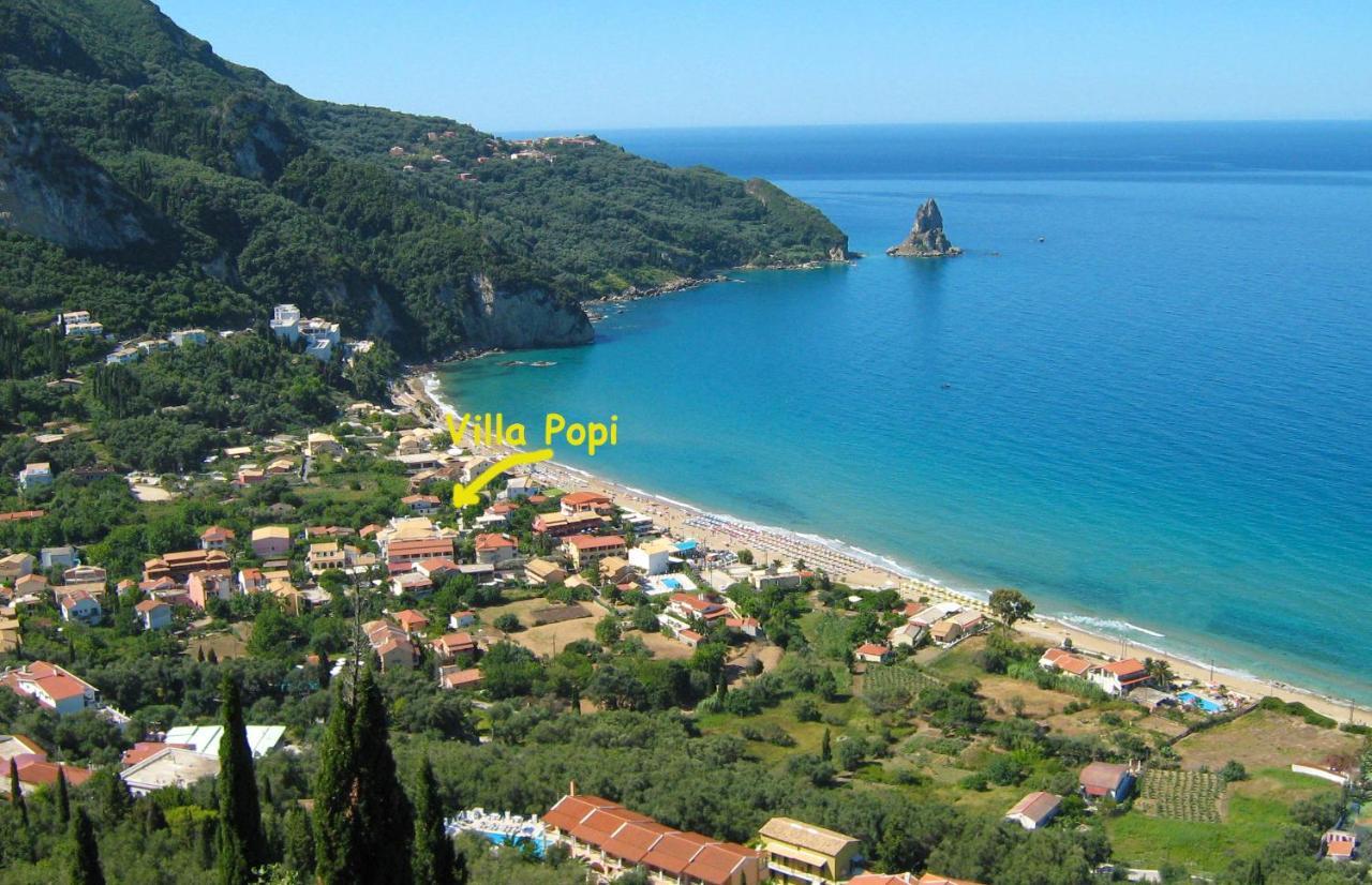 Villa Popi On The Beach Of Agios Gordios Agios Gordios  Exterior photo
